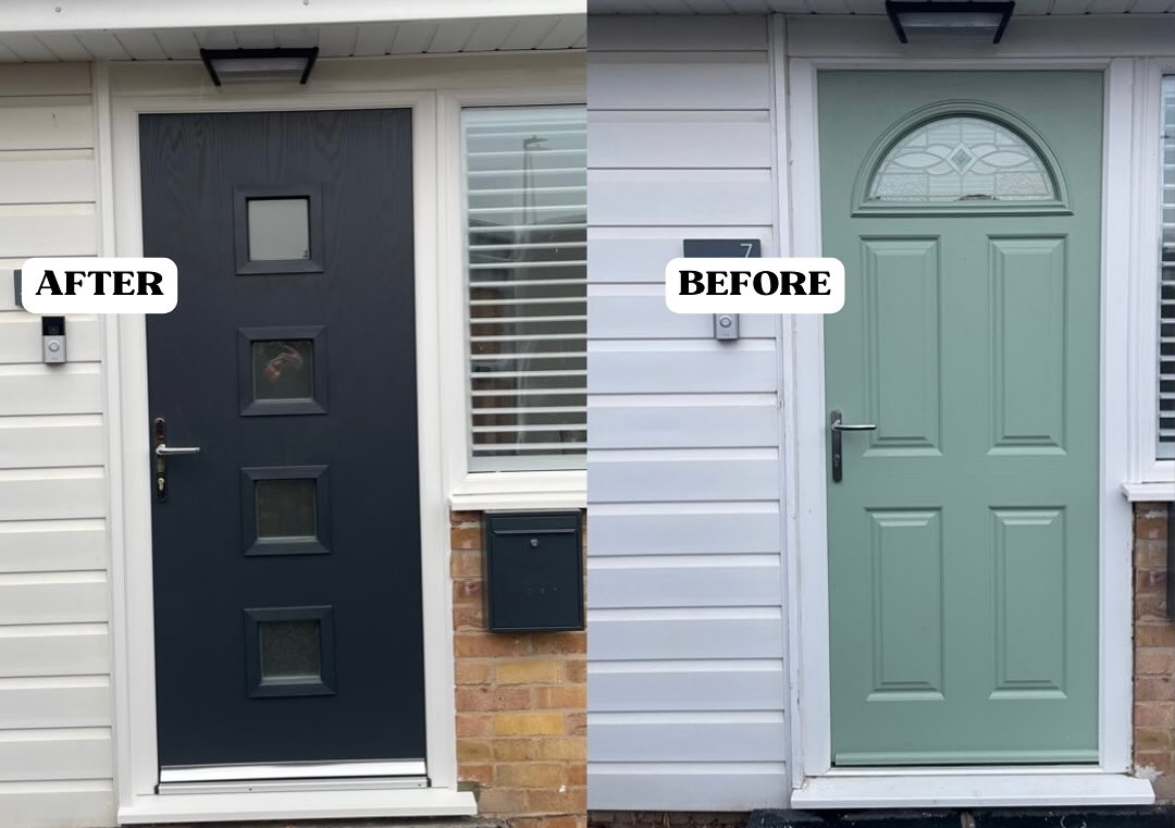 Before UPVC door replacement